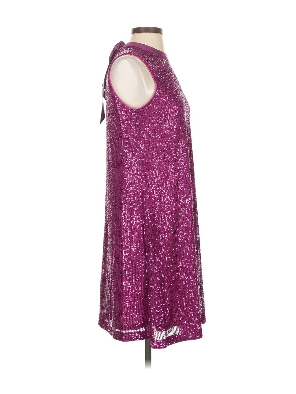Kensie Purple Magenta Sequin Cocktail Dress Size 4 Party Formal Sparkle - Picture 4 of 9
